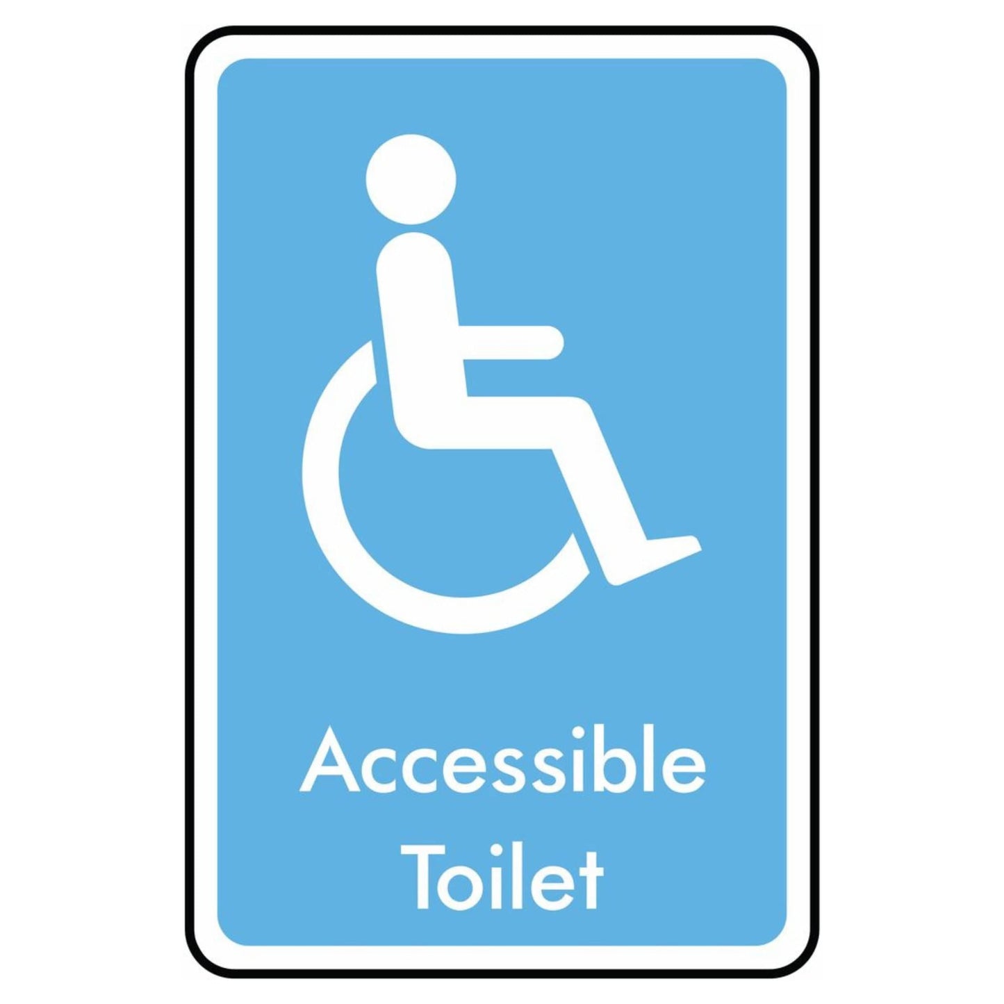 Accessible Only Toilet Symbol Sign