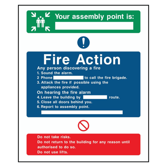 Assembly Point - Fire Action Sign