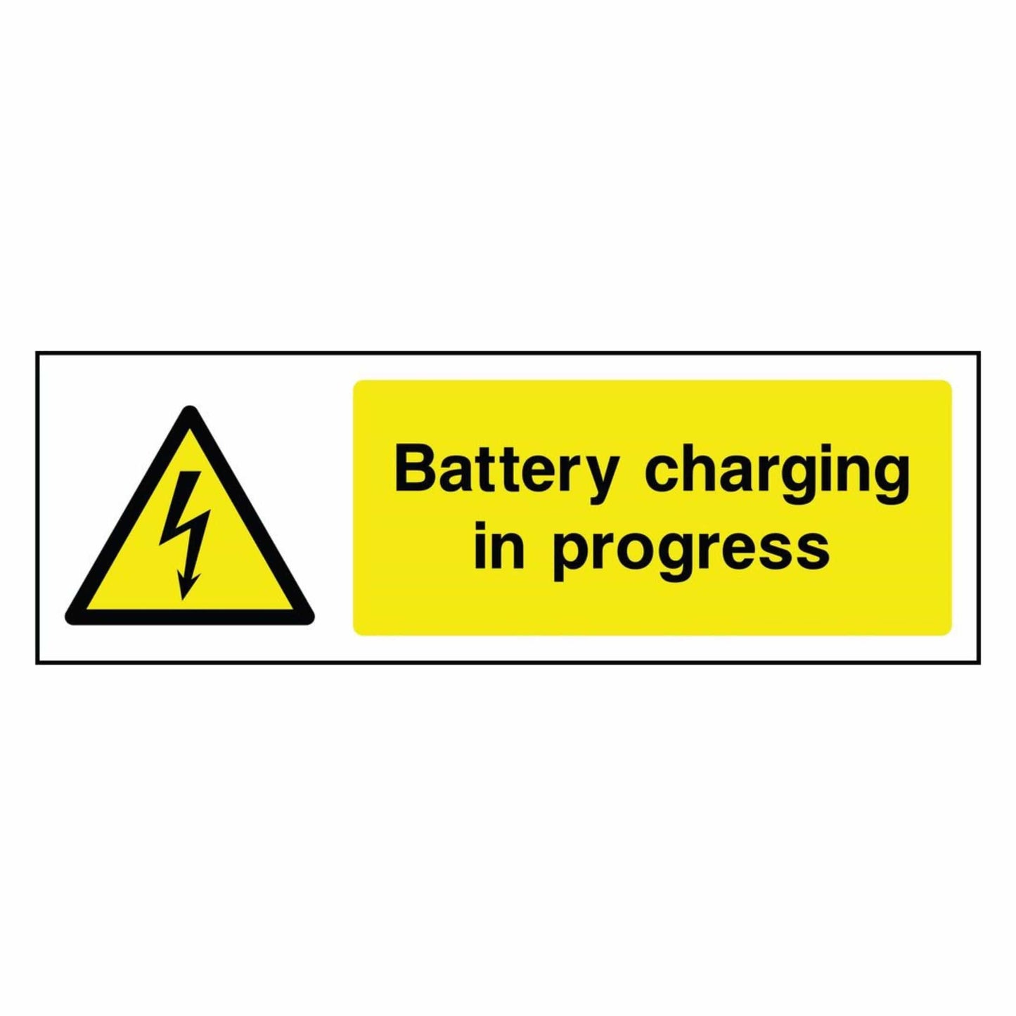 Battery Charging in Progress Sign