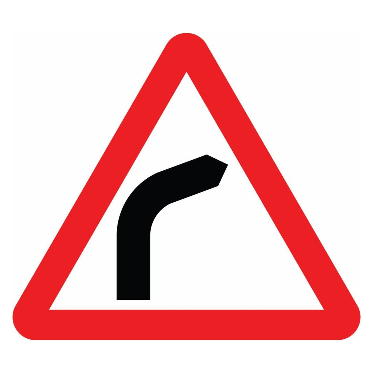 Bend to the Right Sign