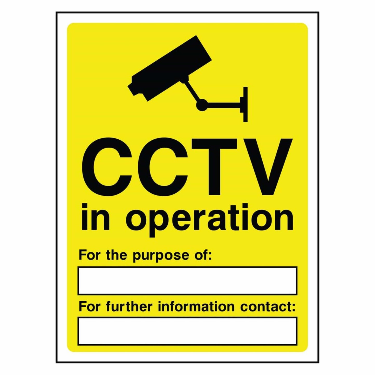 CCTV in Operation Warning Sign