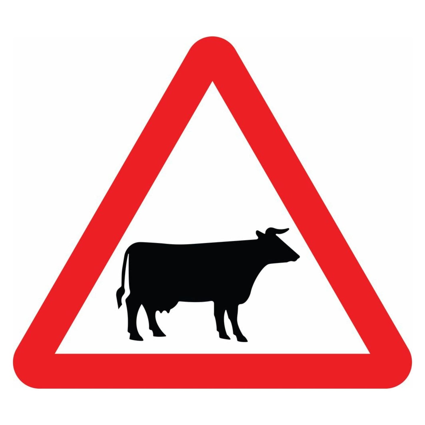 Cattle Road Warning Sign