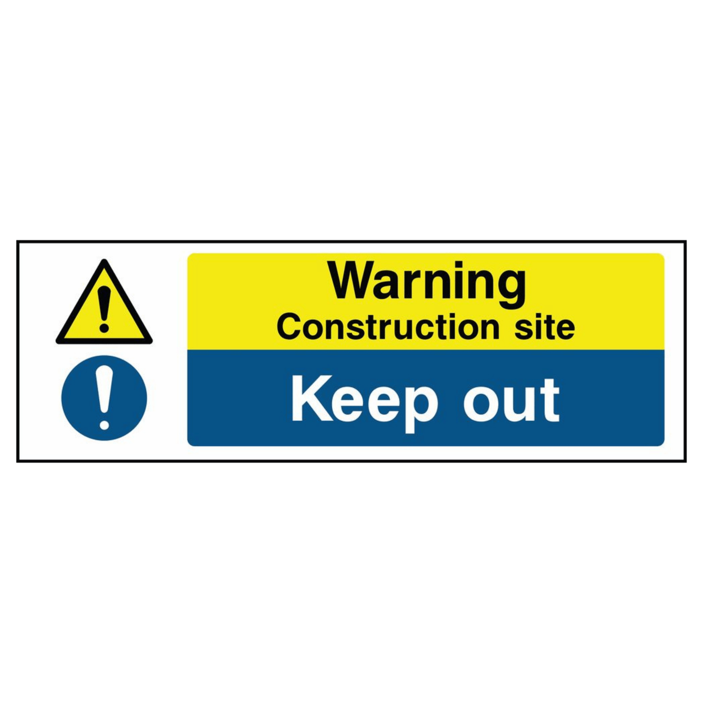 Construction Site Keep Out Warning Sign