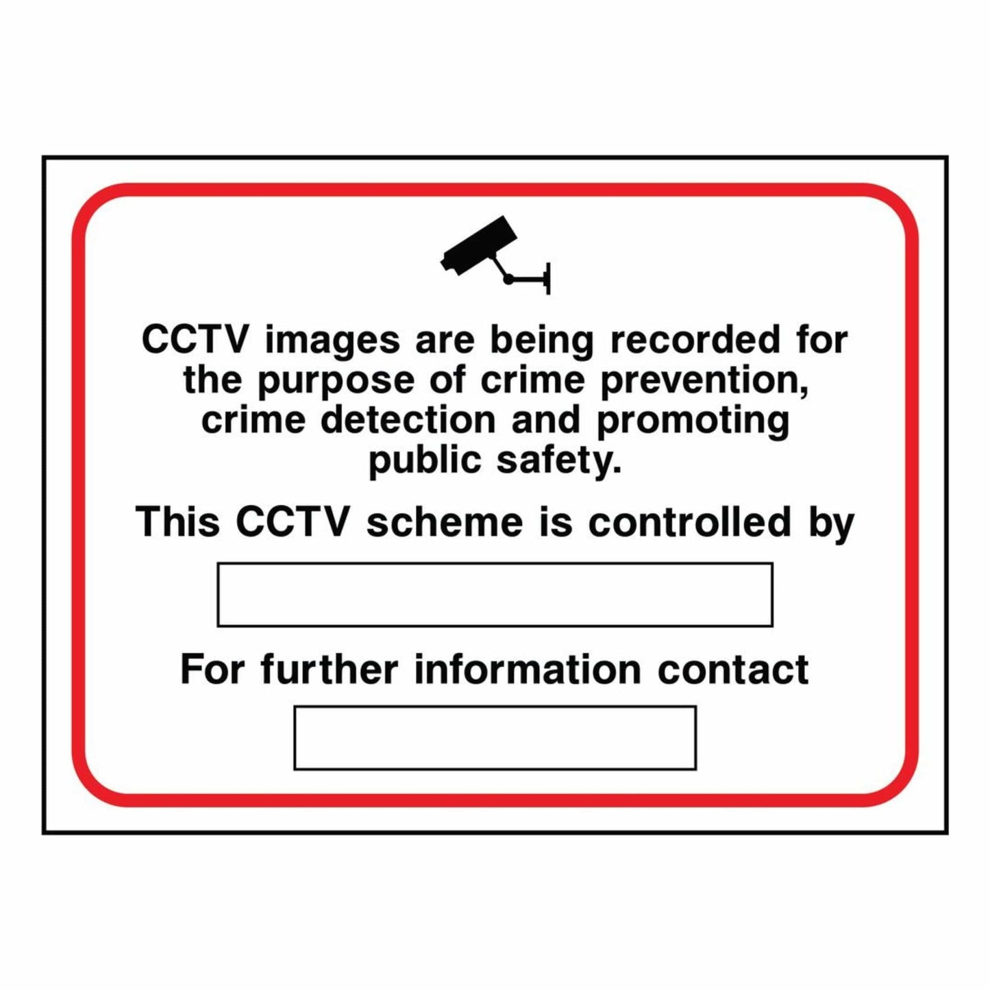 Custom CCTV Recording Sign