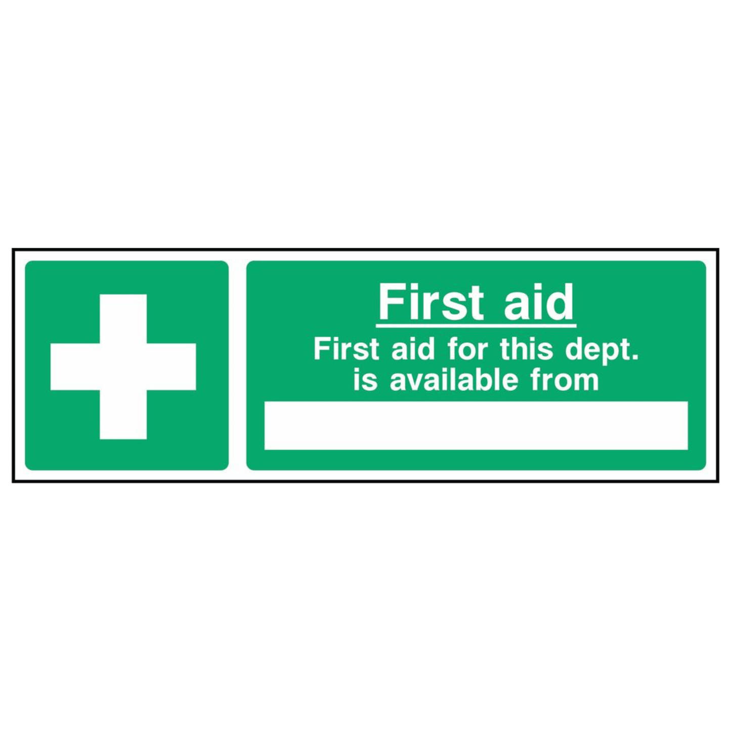 Custom 'First Aid is Available' Sign