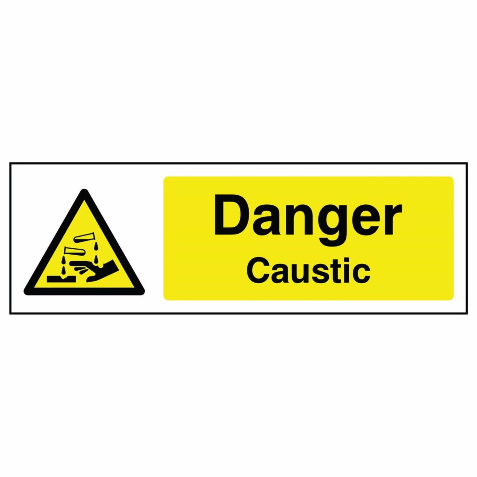 Danger - Caustic Sign