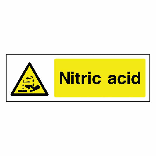 Danger - Nitric Acid Sign