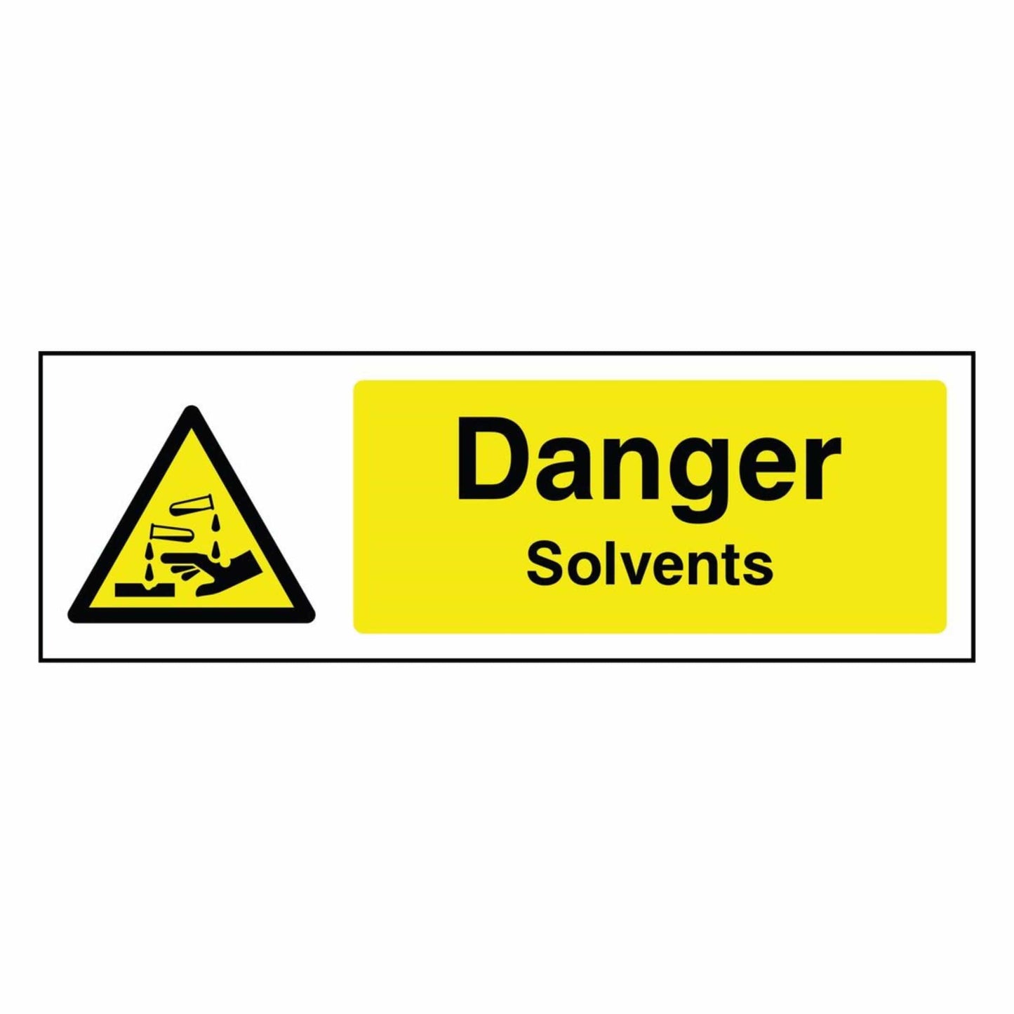 Dangerous Solvents Warning Sign