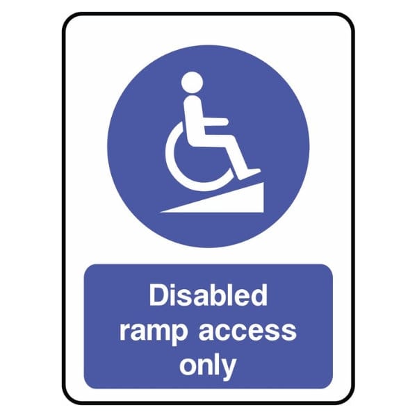 disabled-ramp-access-only-sign