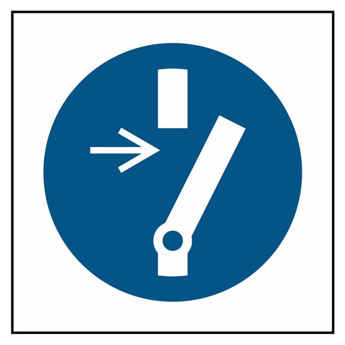 Disconnect before maintenance Symbol Sign