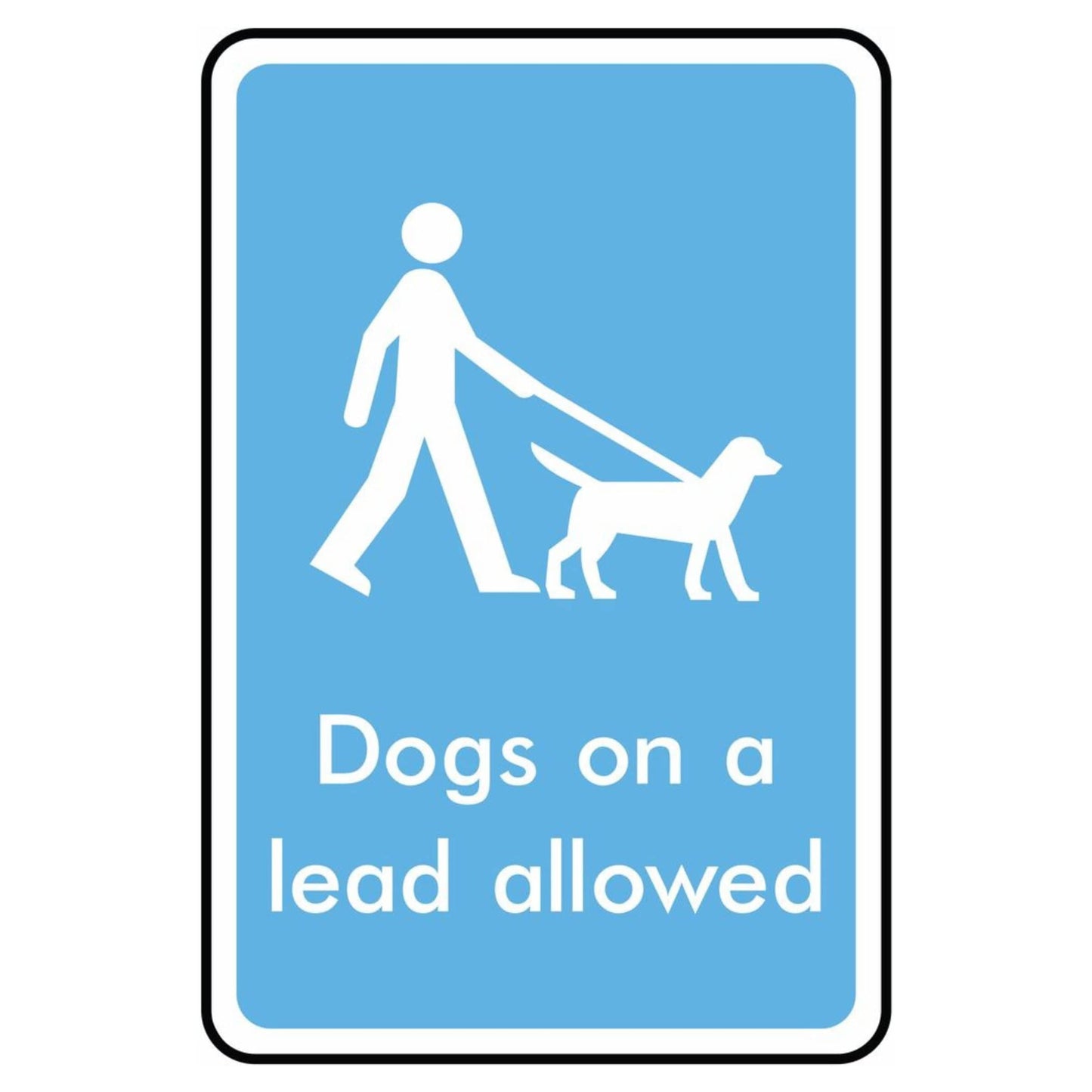 Dogs on a Lead Allowed Sign