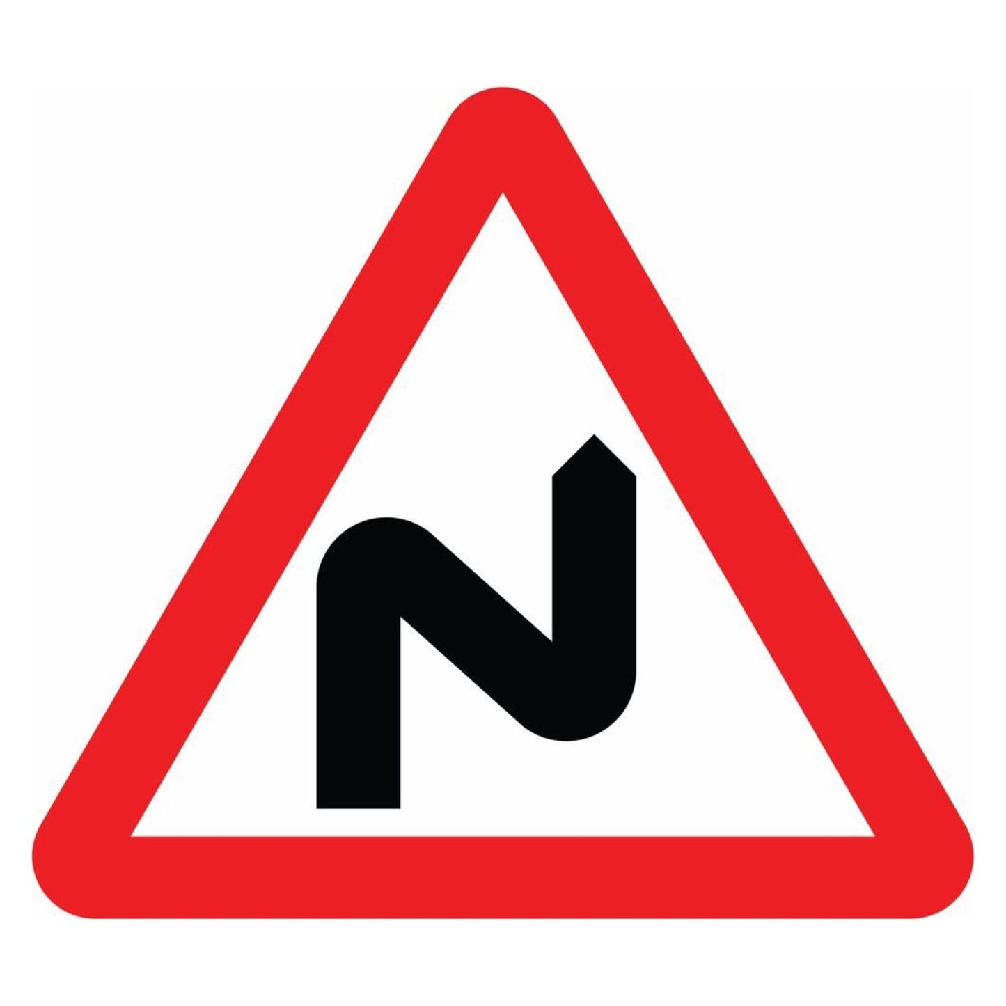 Double Bend to the Right Sign