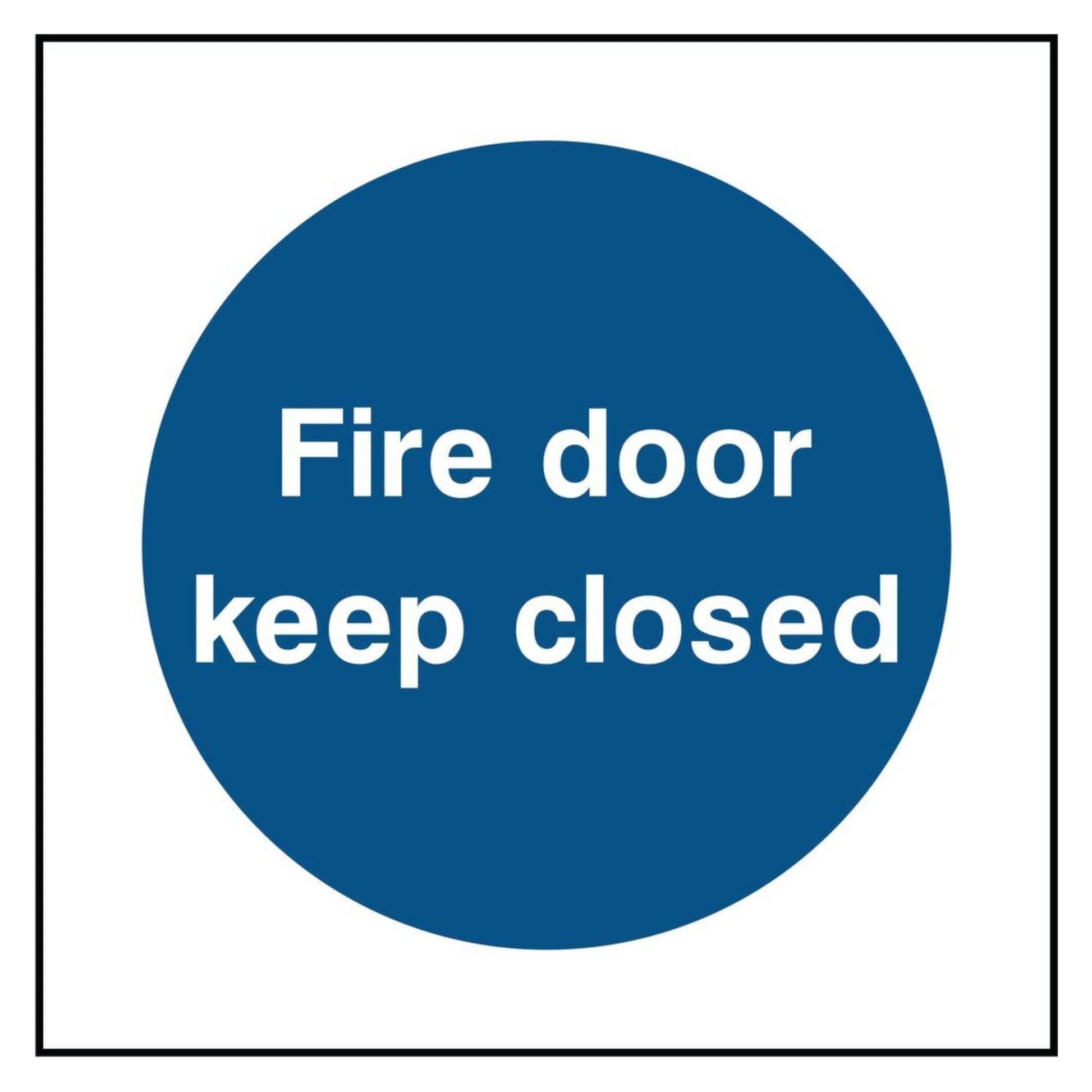 Fire Door Keep Closed Sign