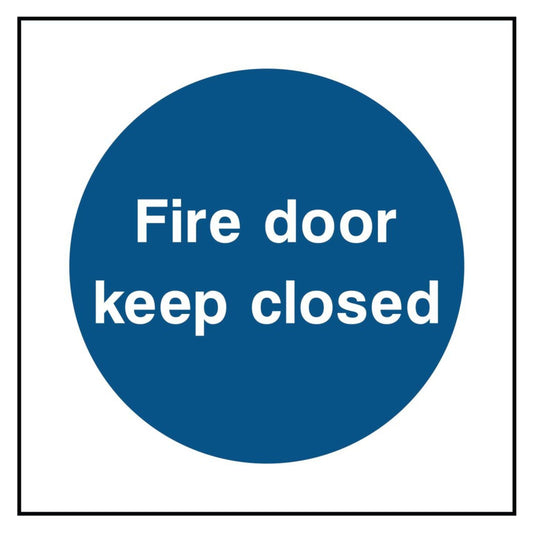 Fire Door Keep Closed Sign