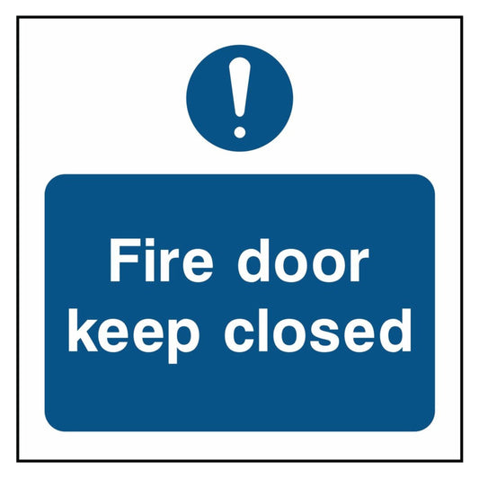 Fire Door Keep Closed Square Sign