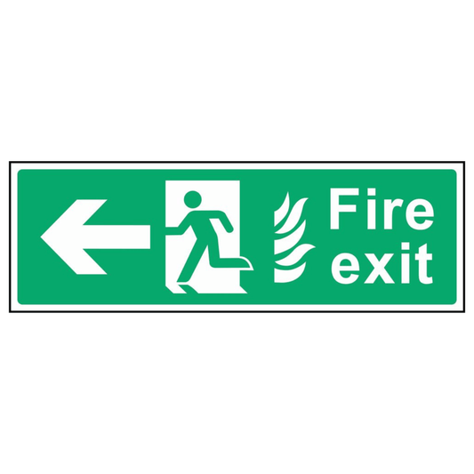 Fire Escape Left Sign