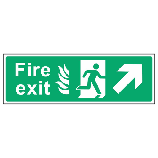 Fire Escape Top Right Sign