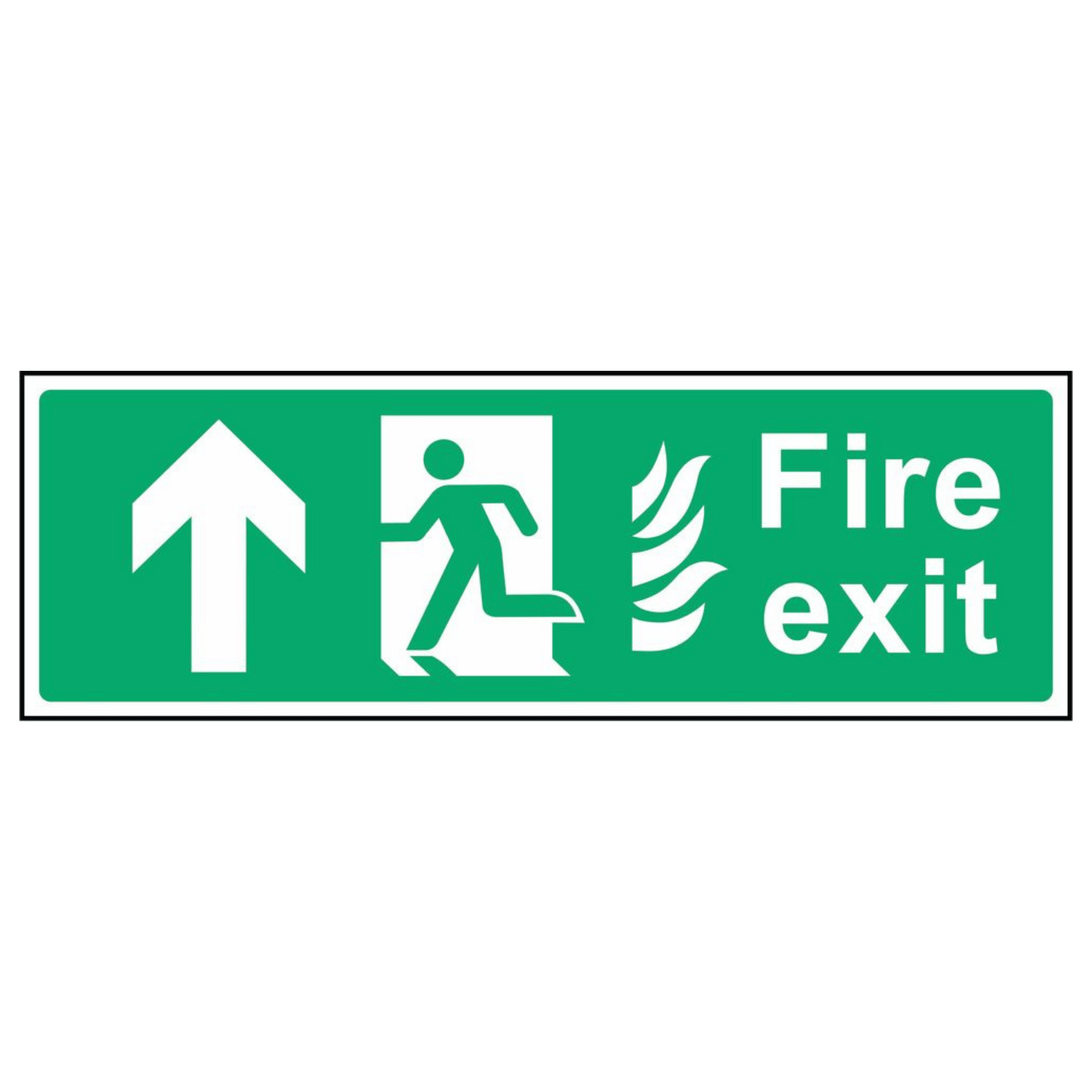 Fire Escape Up Arrow Sign
