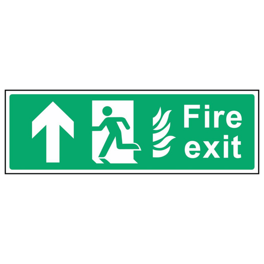 Fire Escape Up Arrow Sign