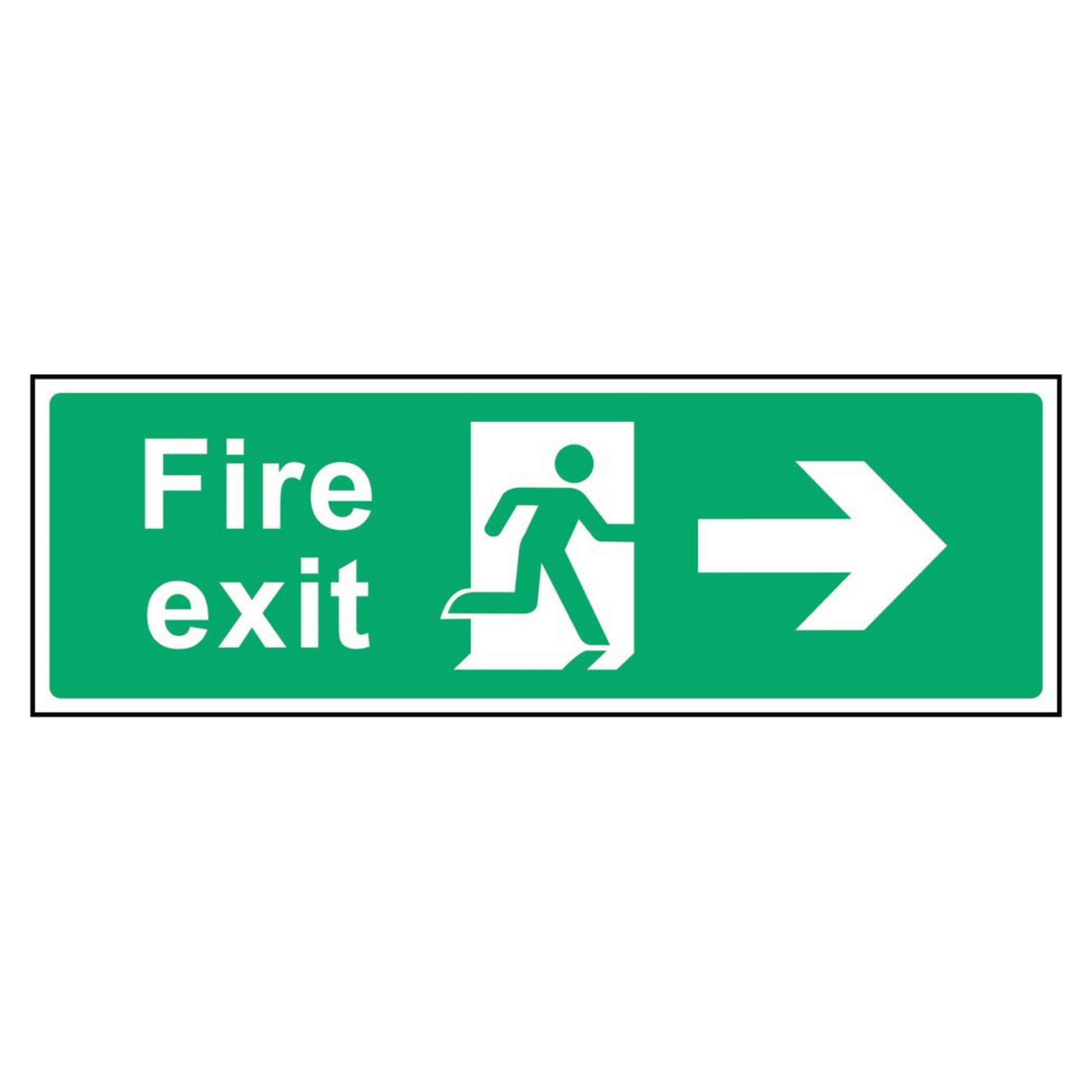 Fire Exit Right Arrow Sign