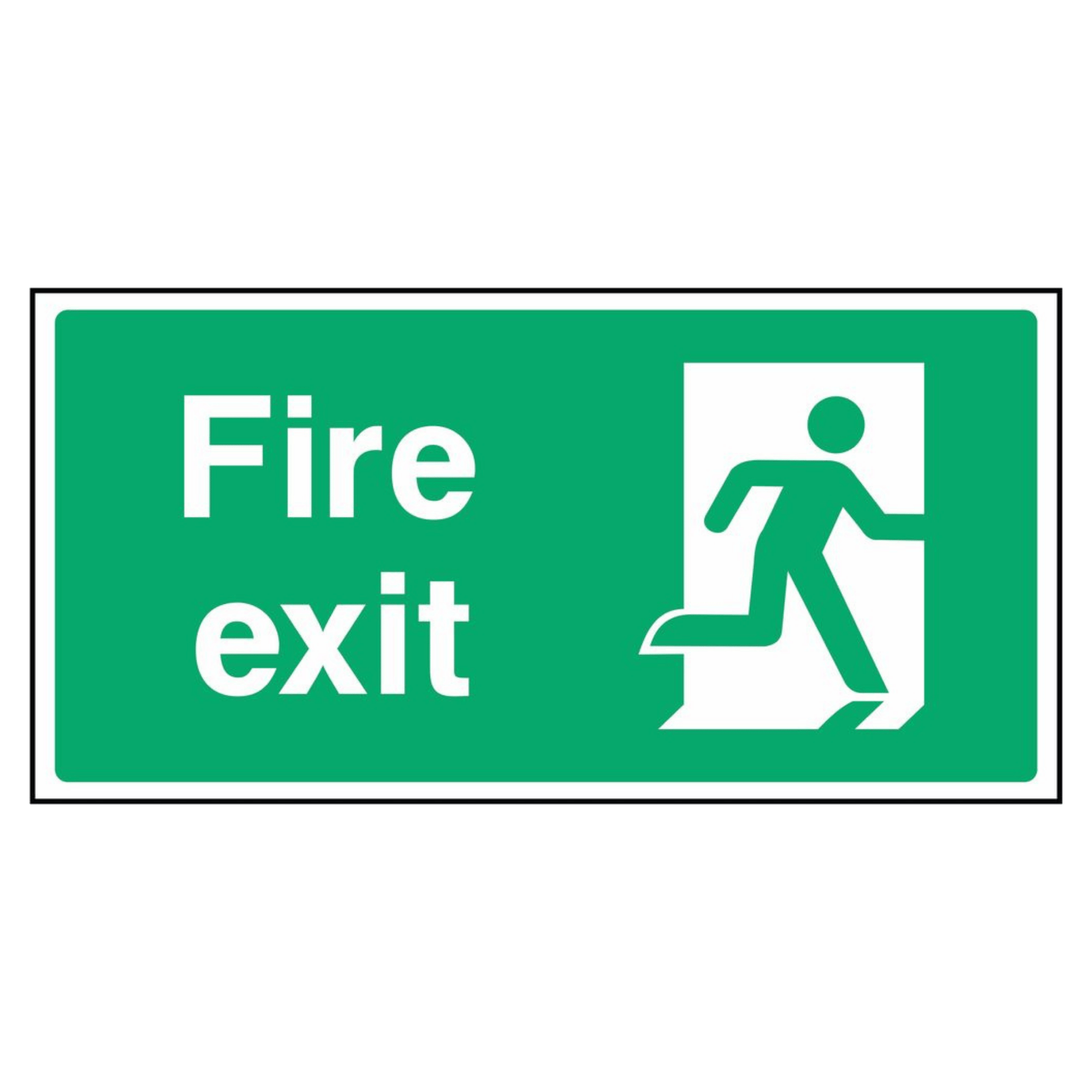 Fire Exit Running Man Right Sign