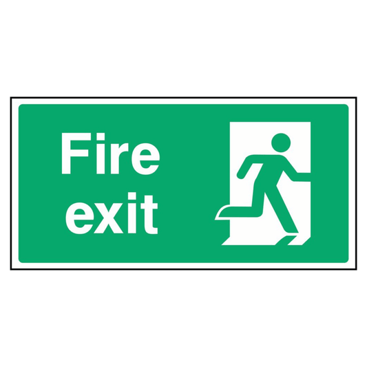 Fire Exit Running Man Right Sign