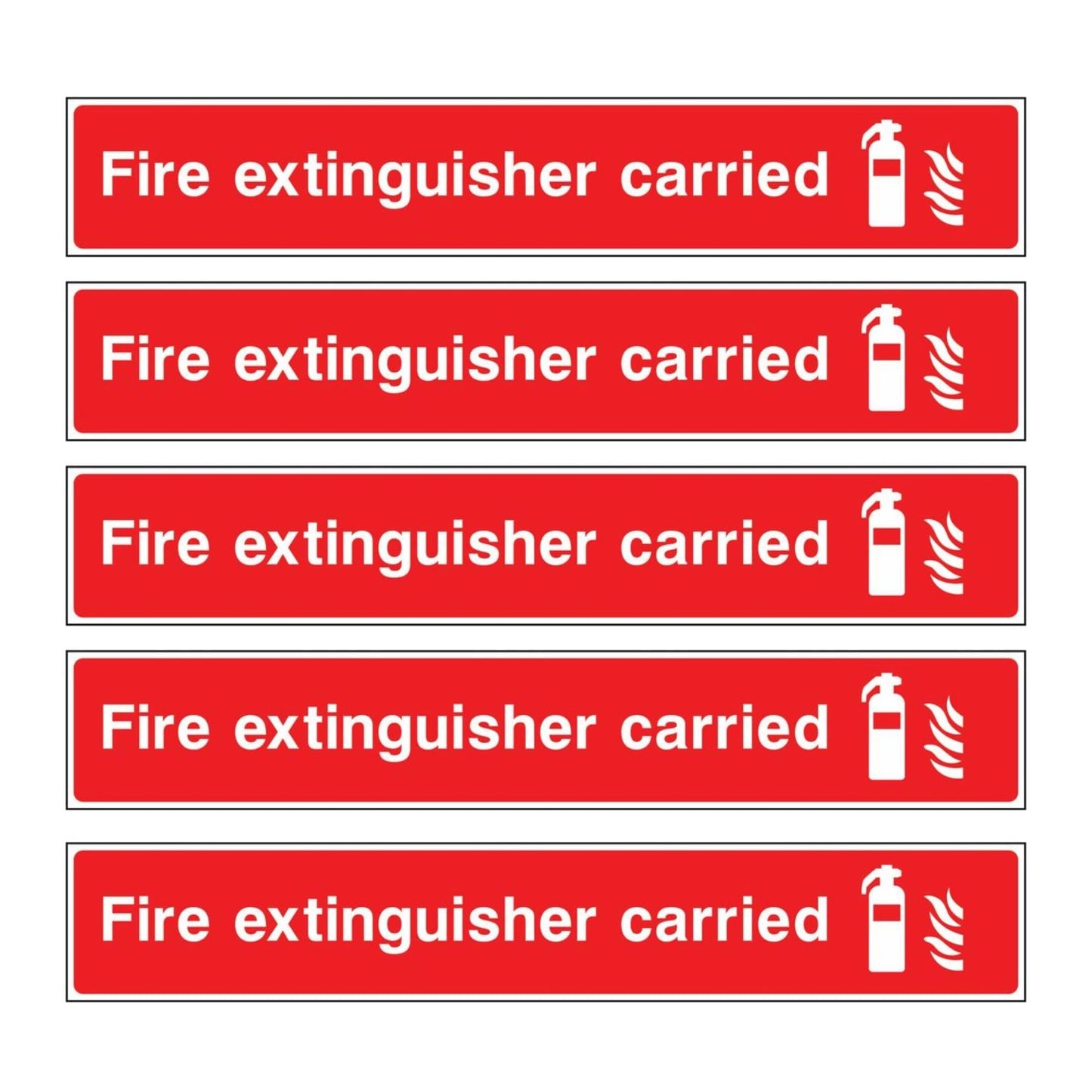 Fire Extinguisher Carried Sign