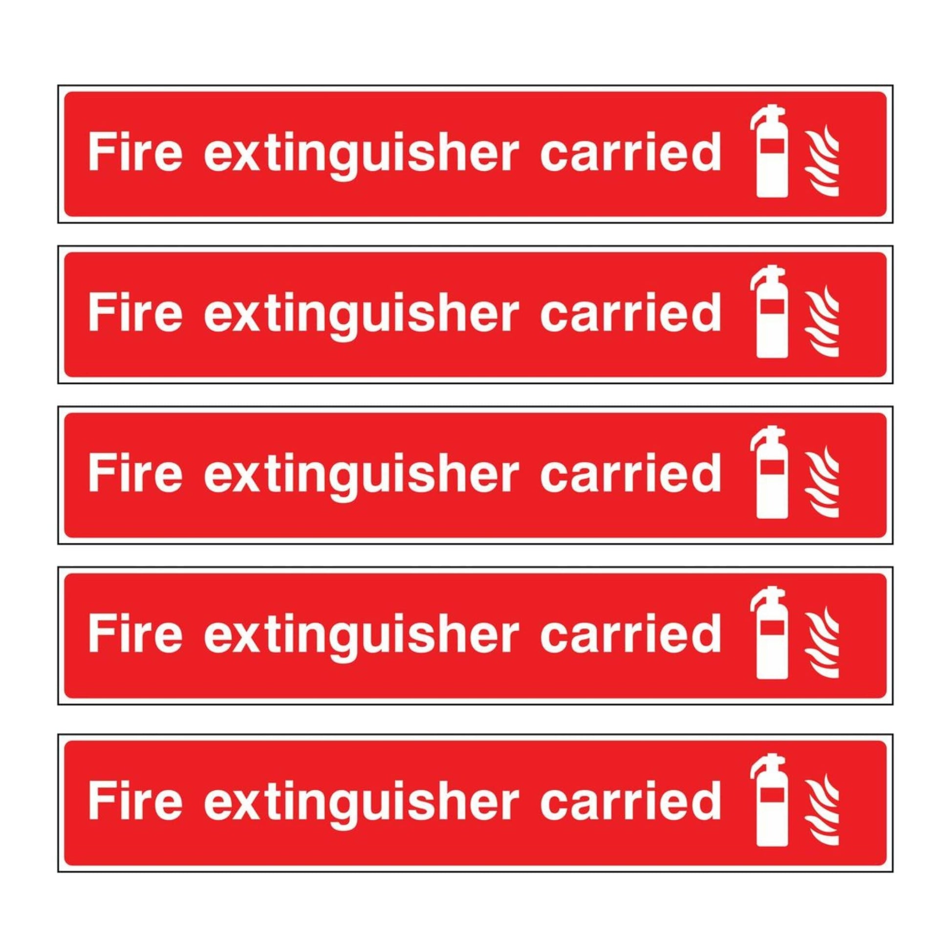 Fire Extinguisher Carried Sign