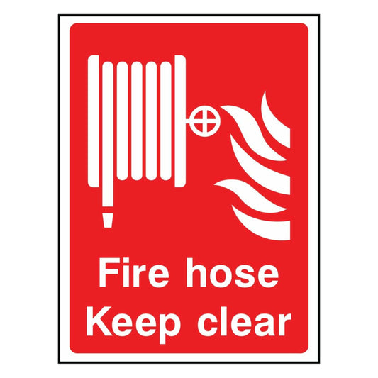 Fire Hose - Keep Clear Sign