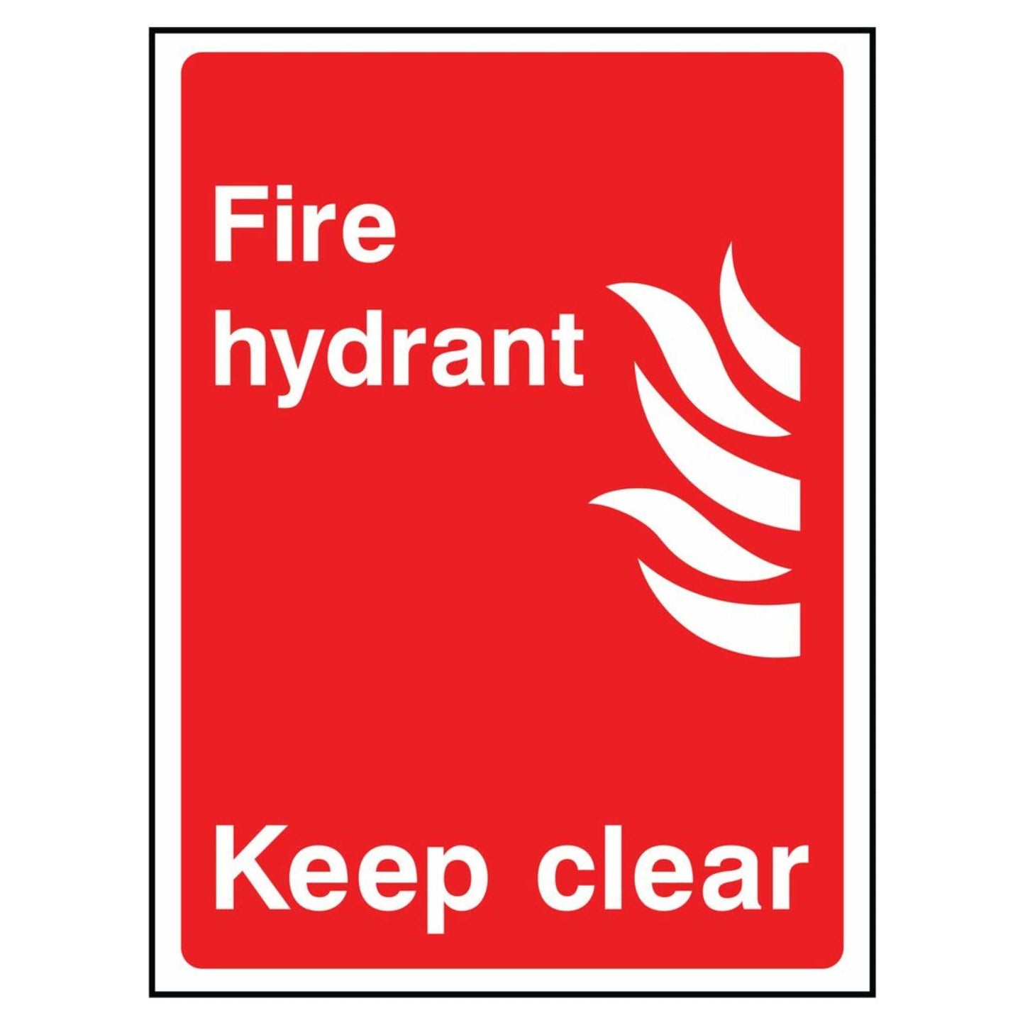 Fire Hydrant Keep Clear Sign