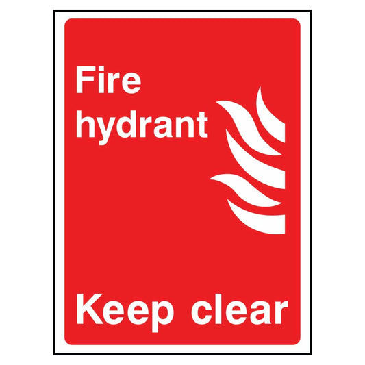 Fire Hydrant Keep Clear Sign
