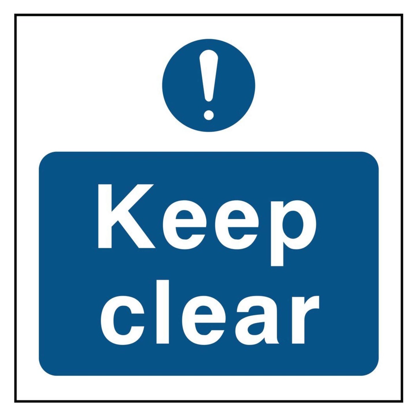 Fire Notice Keep Clear Sign