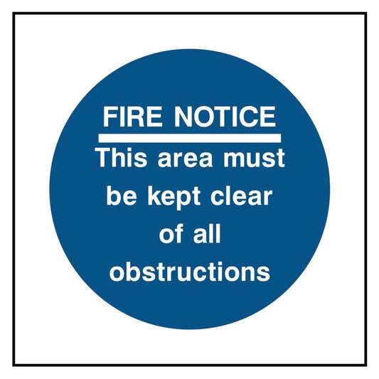 Fire Notice Sign