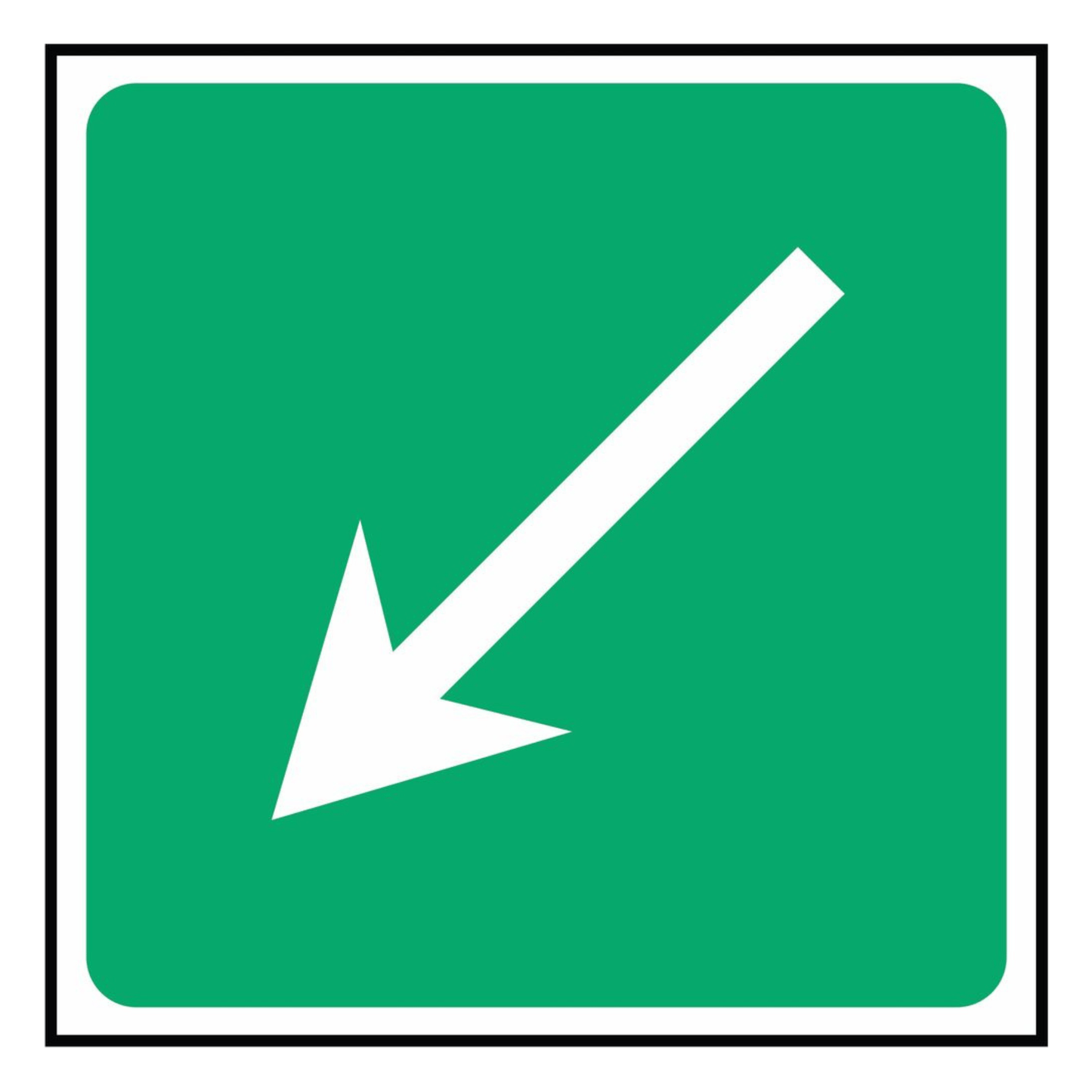 First Aid Location Arrow Sign