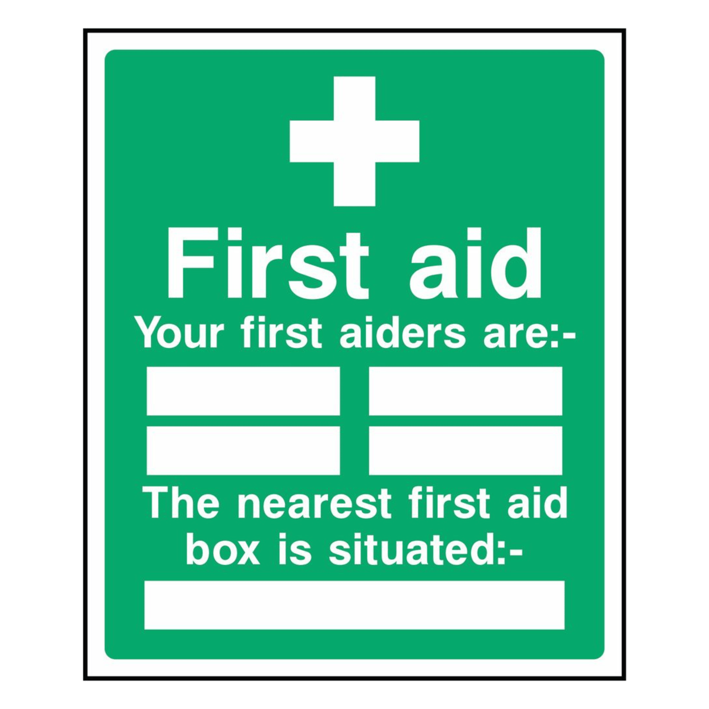 First Aid Point Information Sign