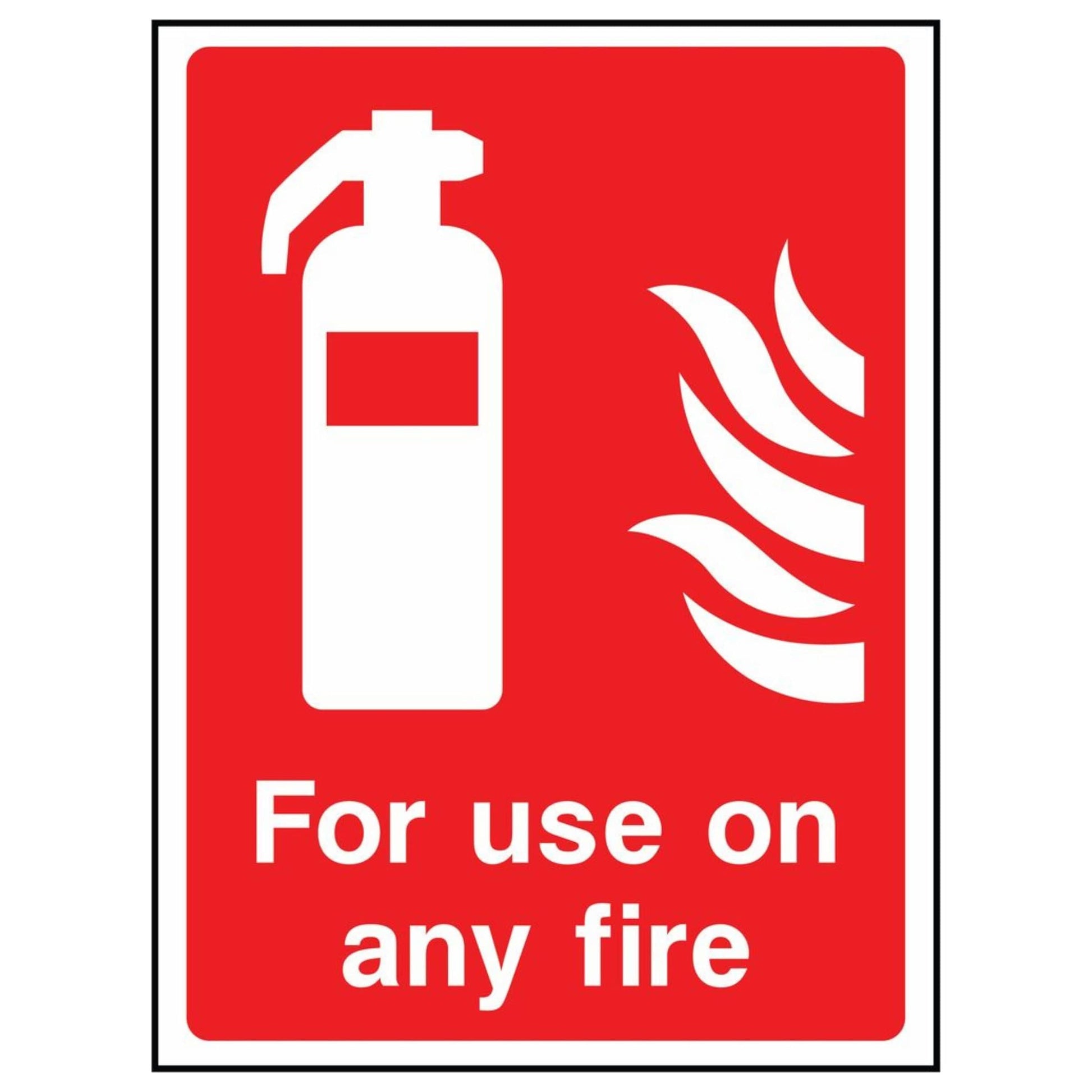 For Use on Any Fire Sign
