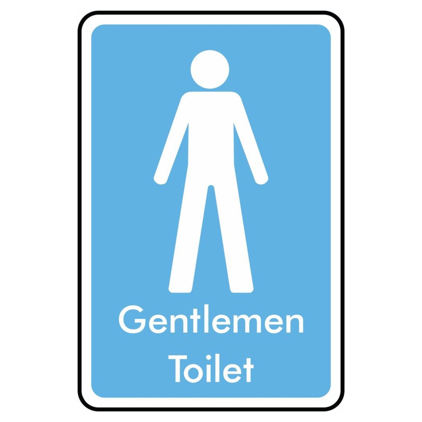 Gentlemen Toilet Information Sign