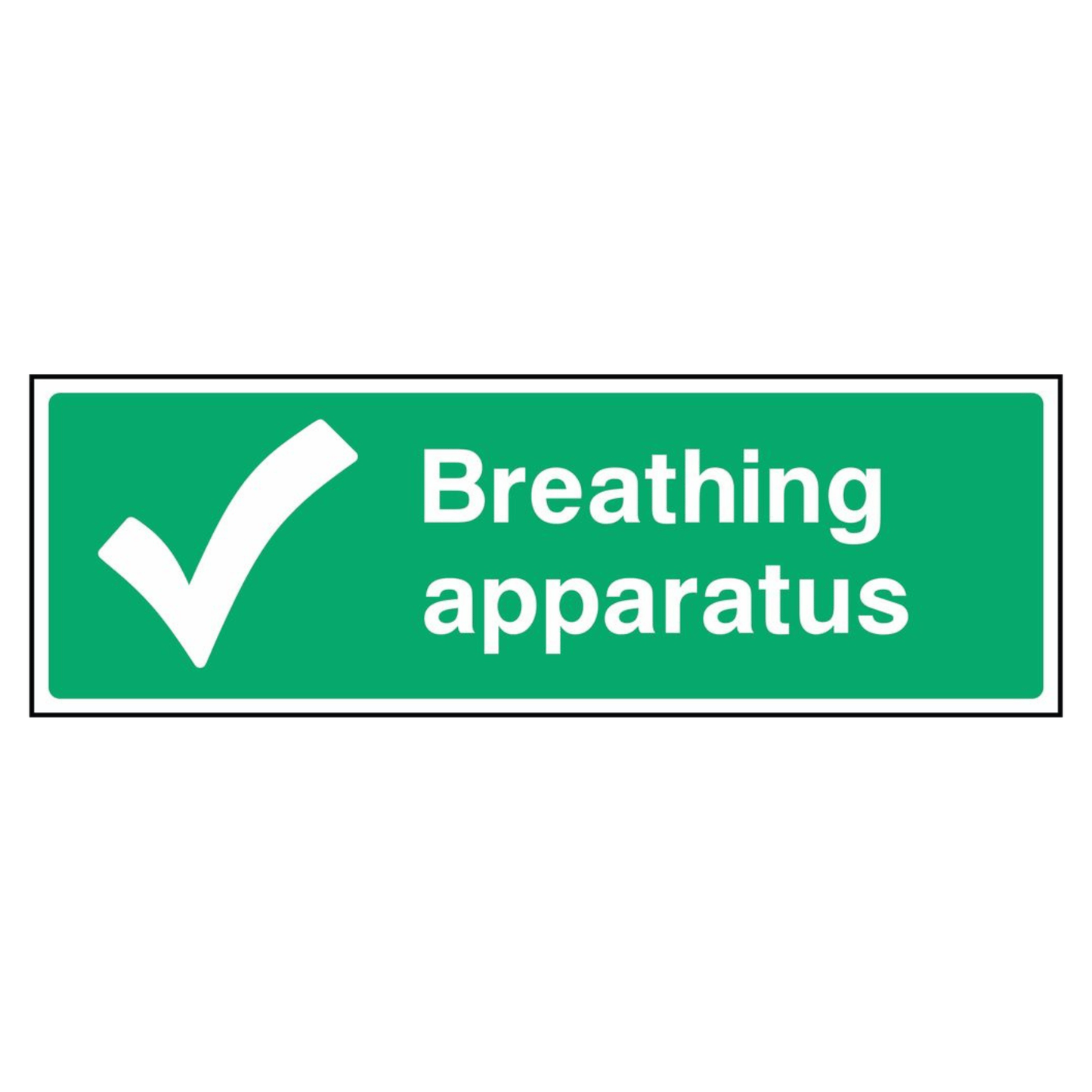 Green Breathing Apparatus Sign