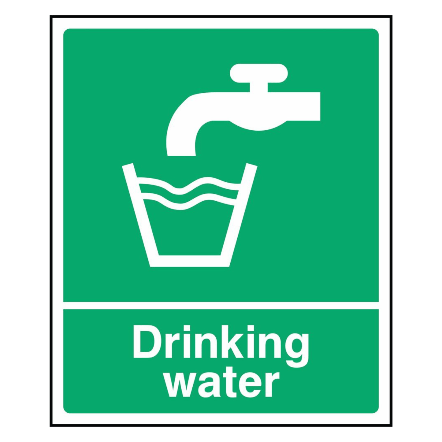 Green Drinking Water Sign