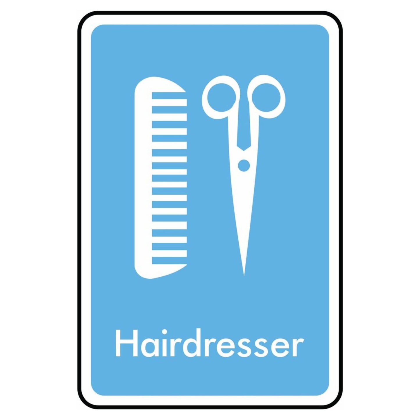 Hairdresser Symbol Information Sign
