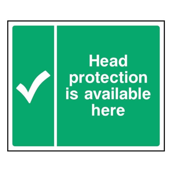 head-protection-is-available-here-sign