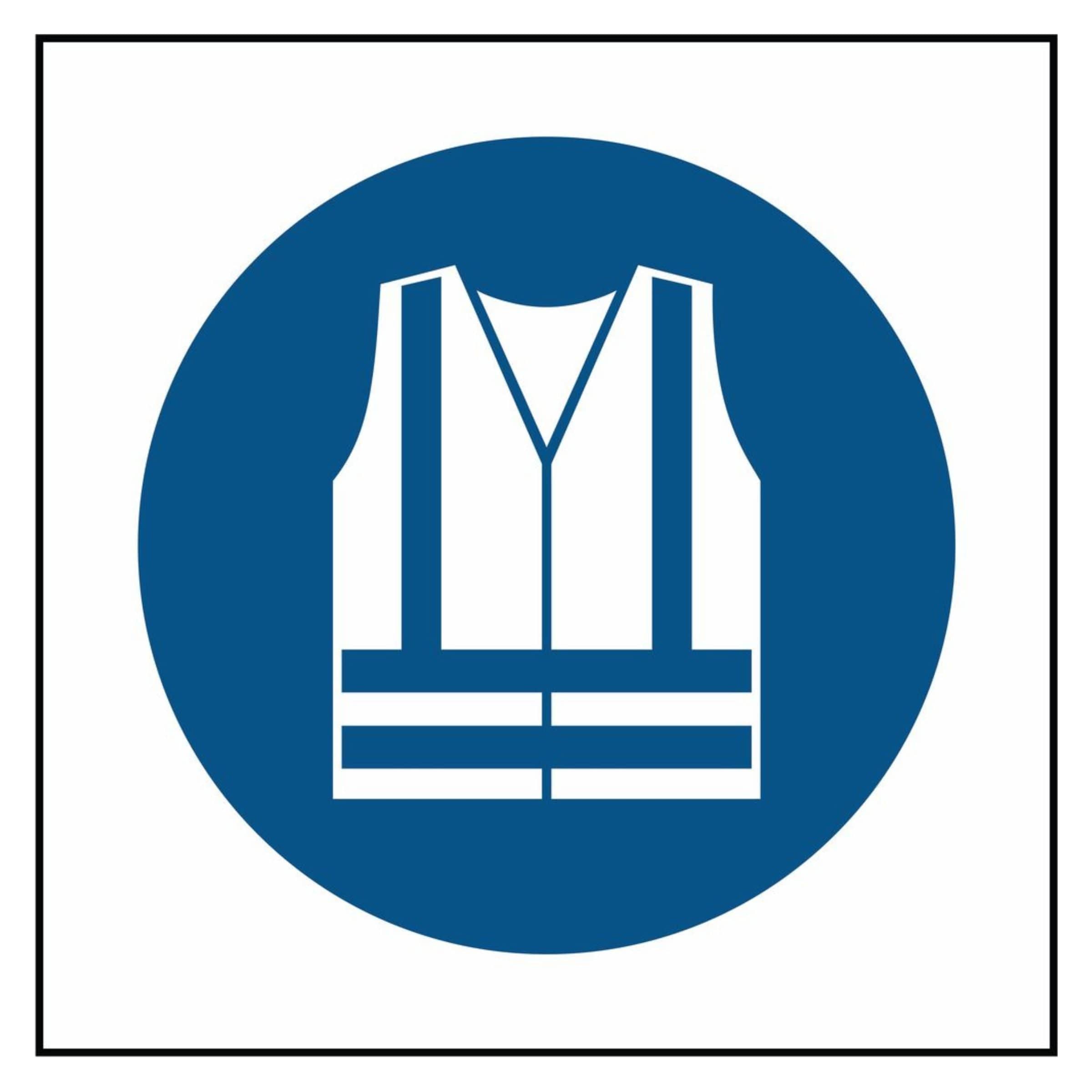 Hi-Vis Vests PPE Symbol Sign