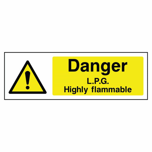 L.P.G Highly Flammable Sign