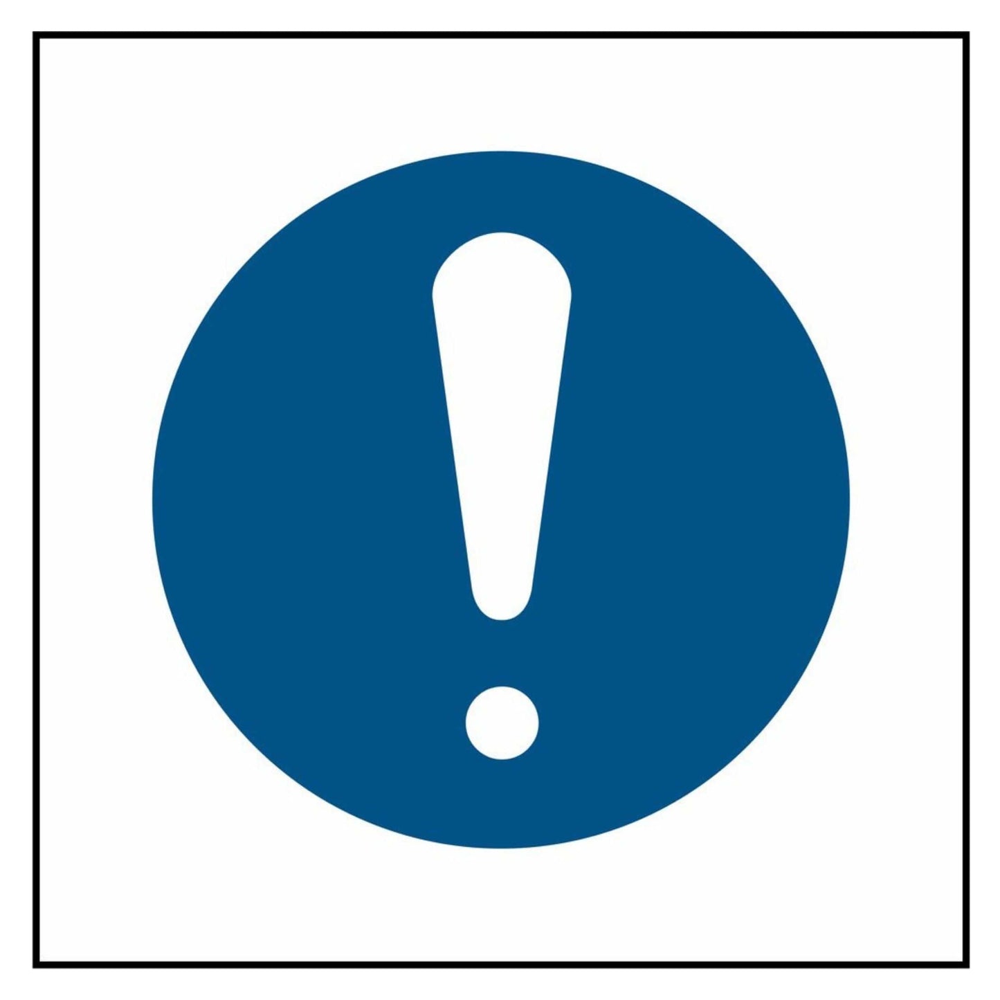 Mandatory Information Symbol Sign
