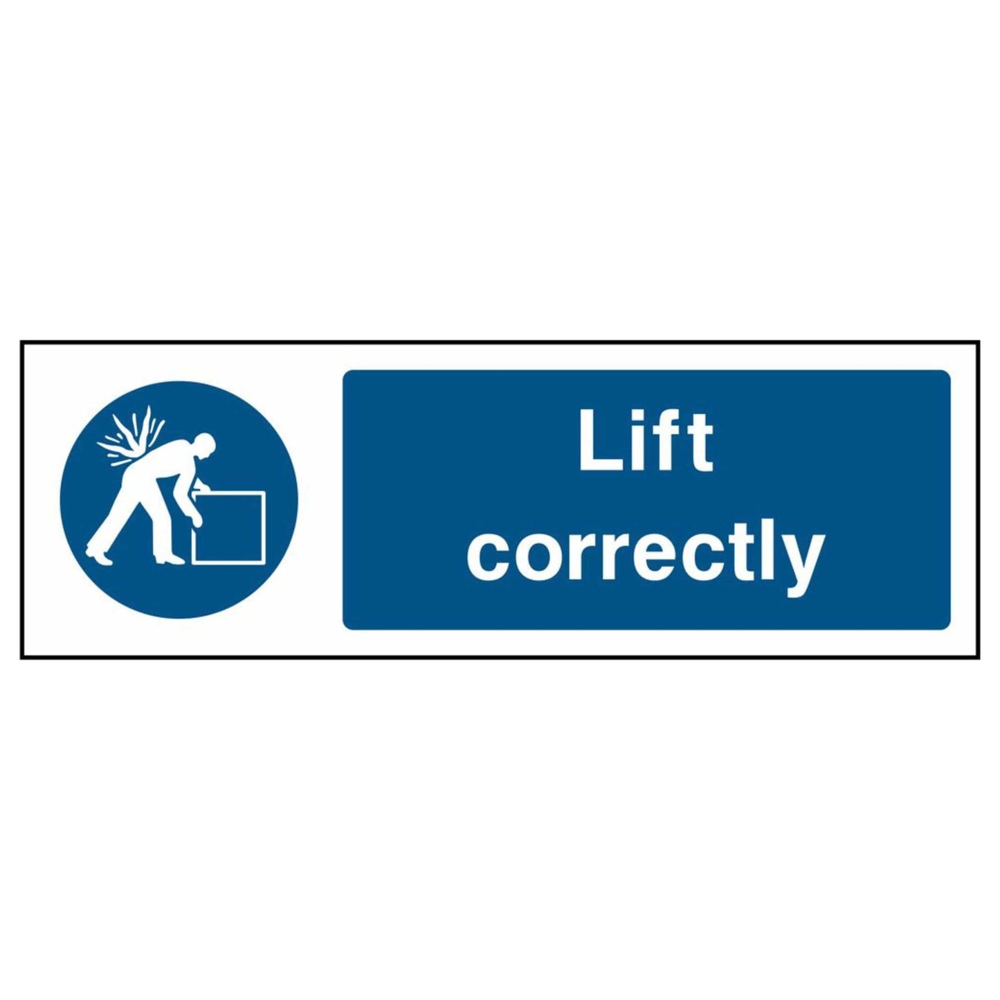 Mandatory Lift Correctly Sign