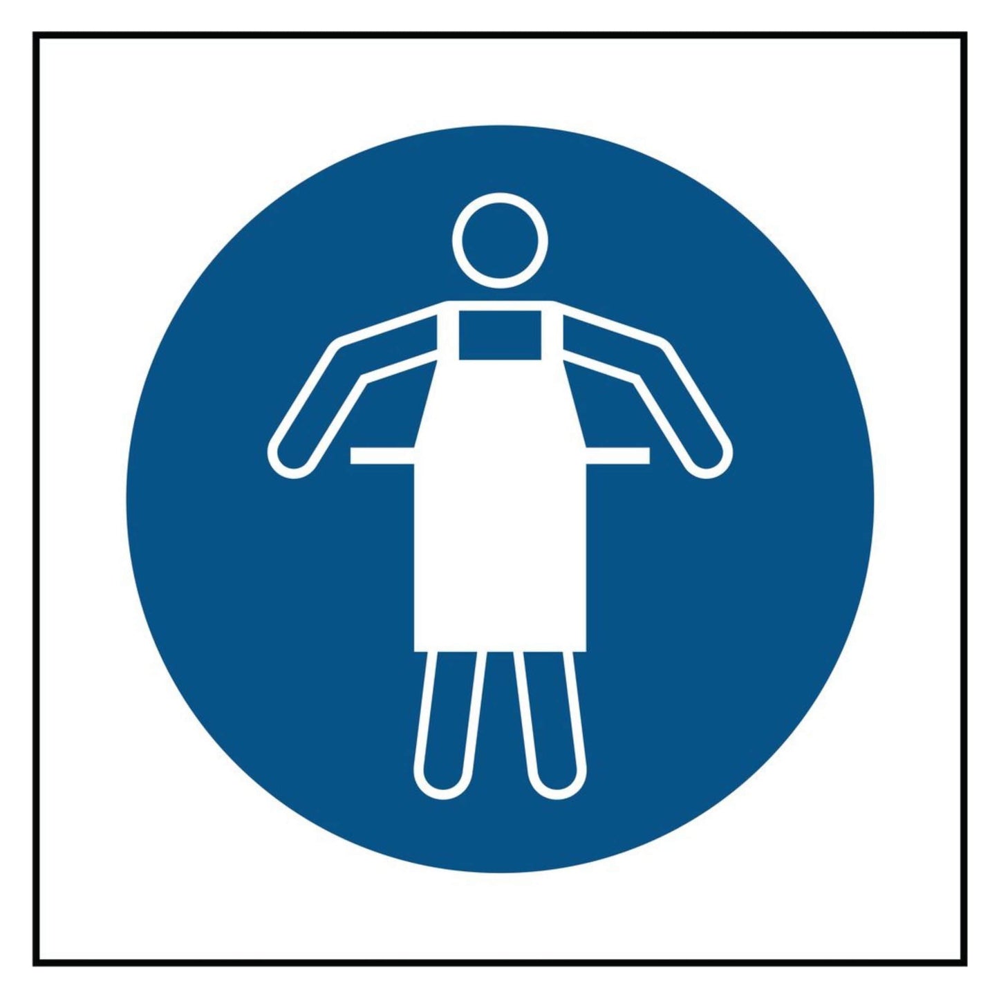 Mandatory Protective Apron Symbol Sign