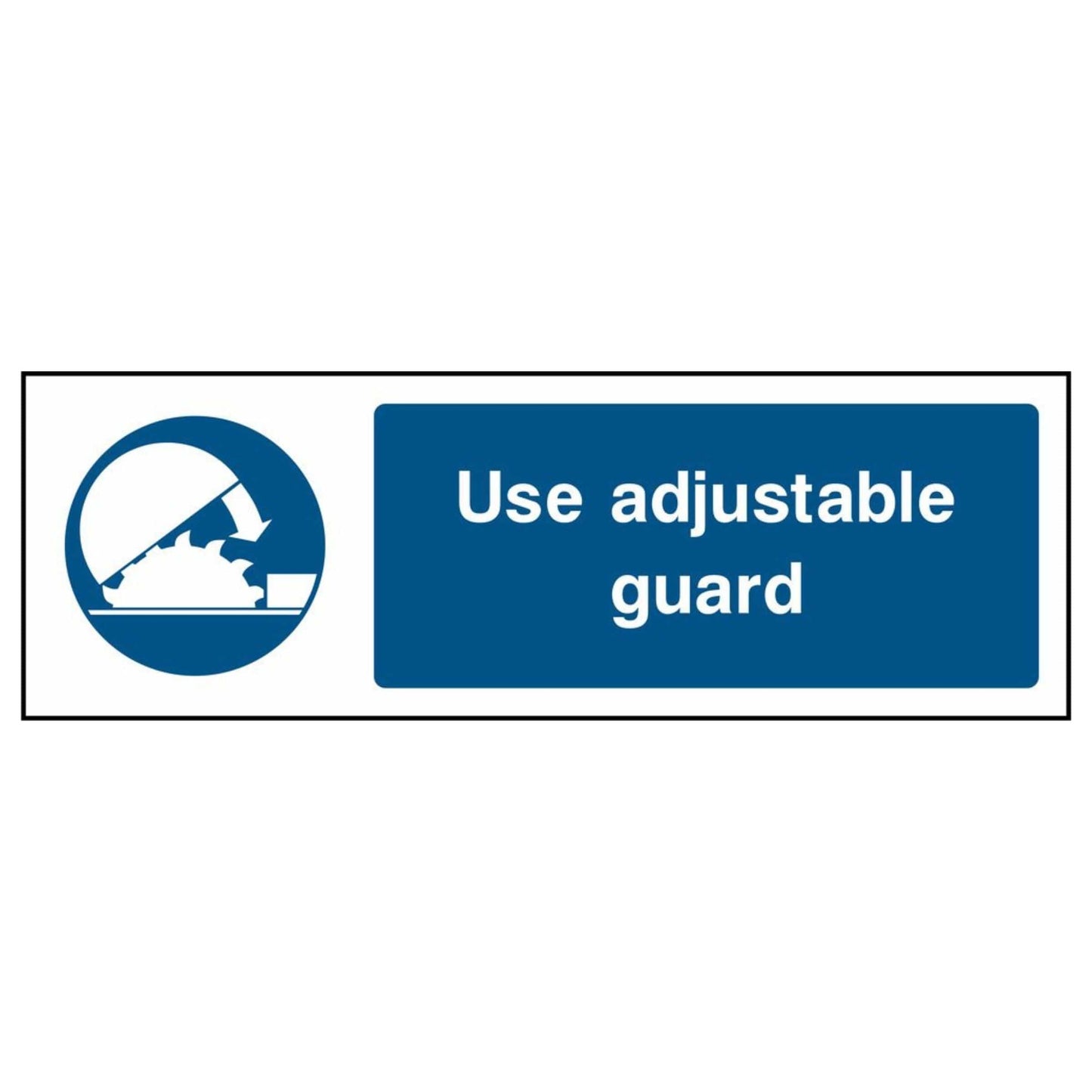 Mandatory Use Adjustable Guard Sign