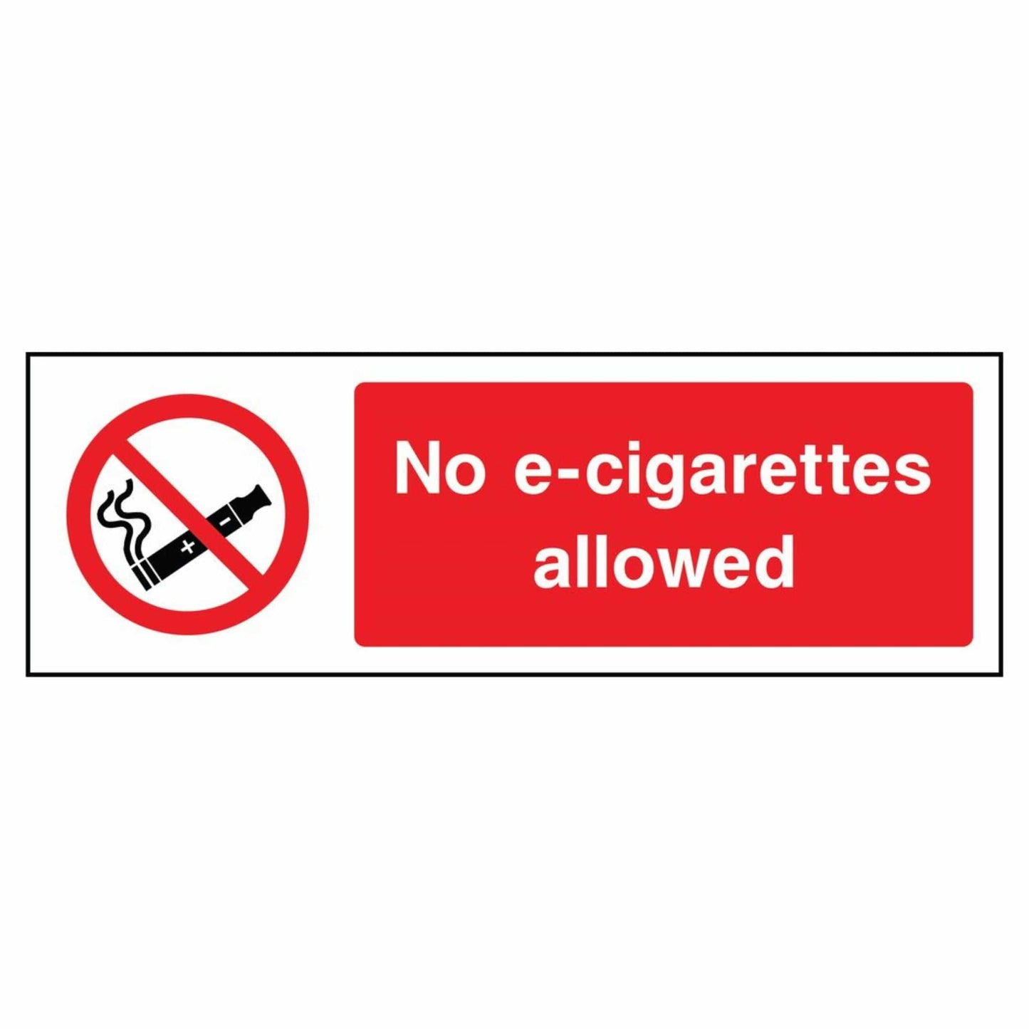 No E-Cigarettes Allowed Sign