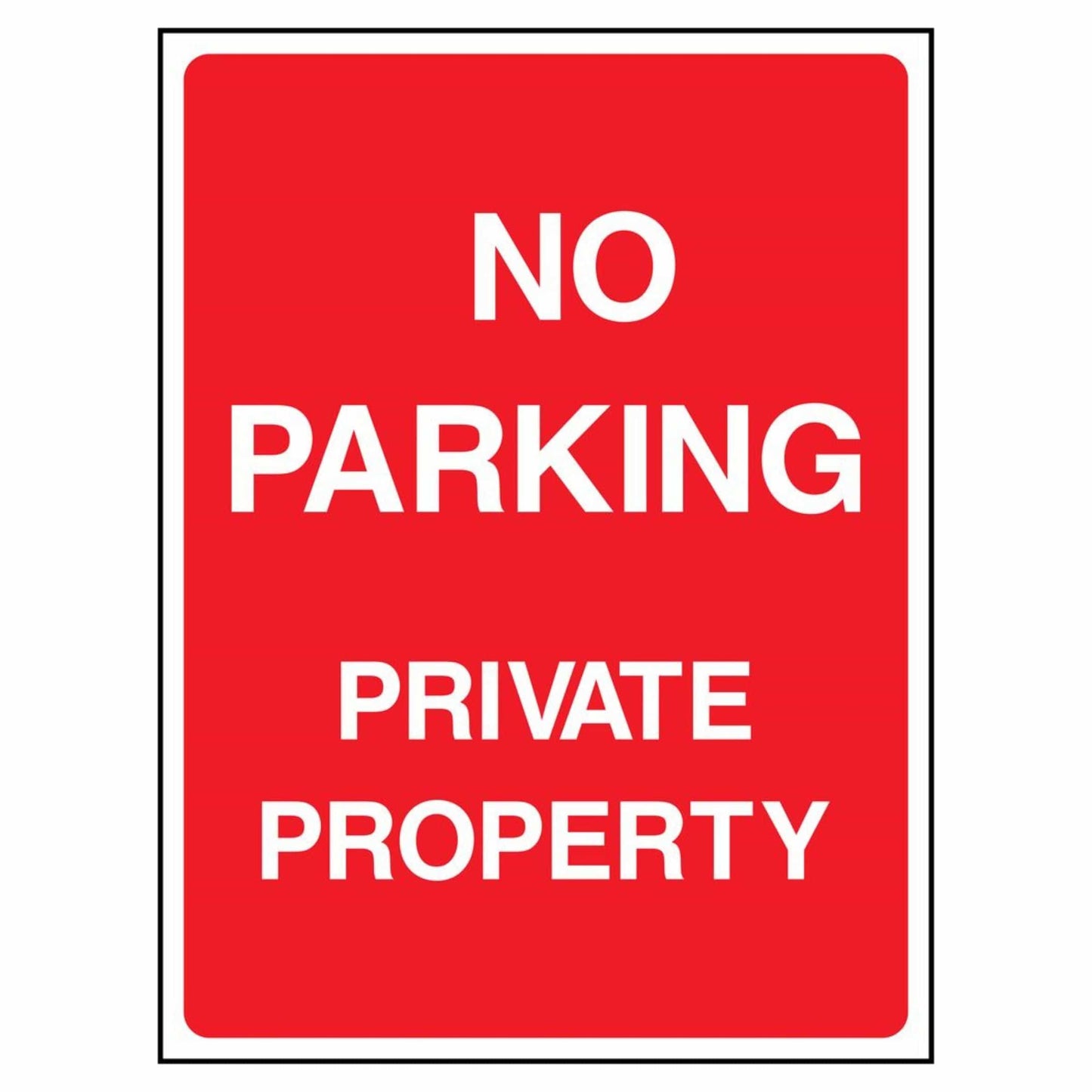 No Parking - Private Property Sign