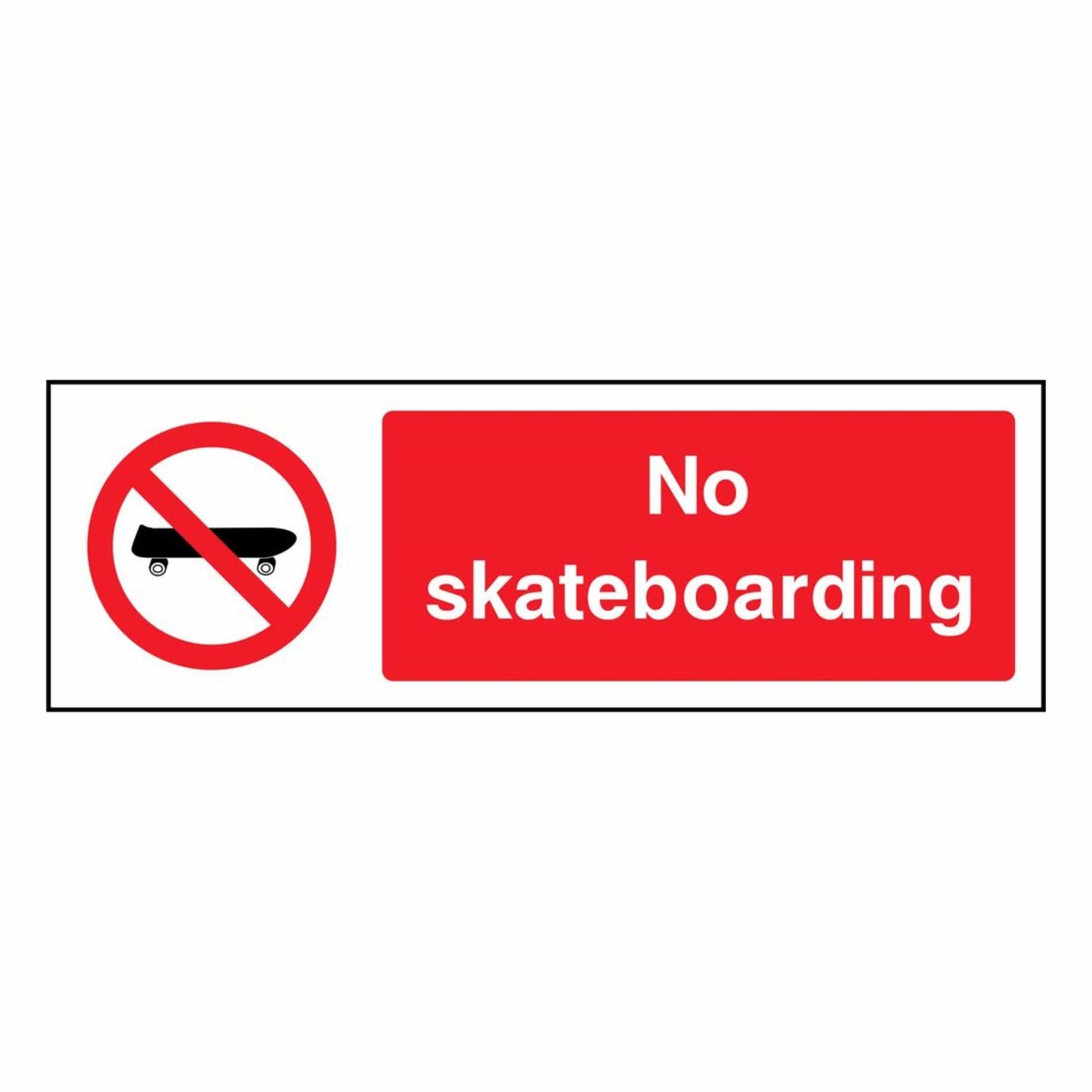 No Skateboarding Prohibition Sign